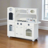 Teamson Kids Retro Wooden Play Kitchen Set