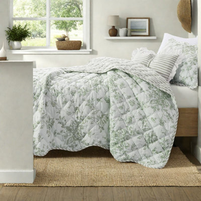 Reversible Twin Bedding Sets, Soft Microfiber Cottage Floral for Home