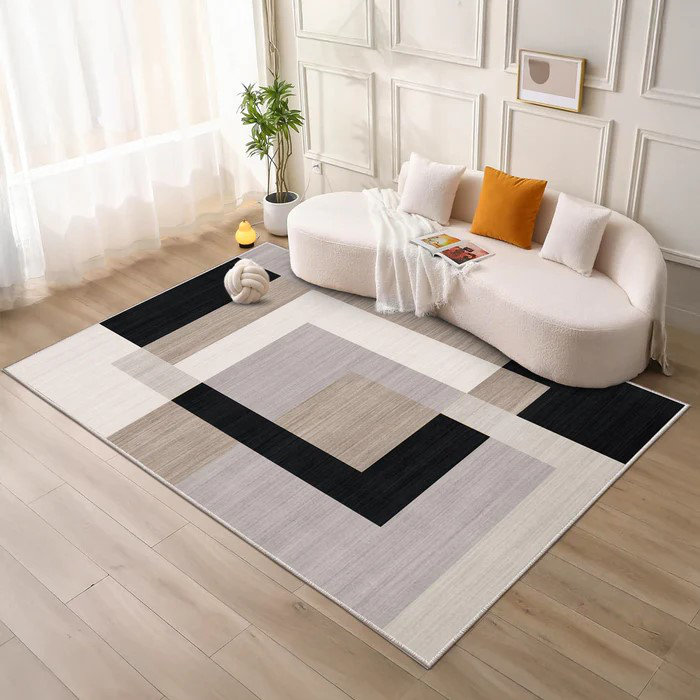 Deema Abstract Machine Printed Area Rug, Rectangle 200 x 290 cm