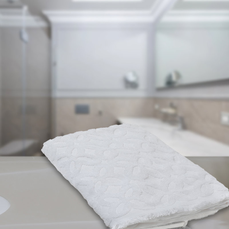 Drap de bain Avery 30 po x 60 po, Blanc