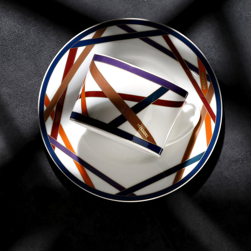 Missoni Dinner Plates NASTRI Set of 2 diam. 10.75 in