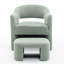 Fauteuil demi-tonneau avec repose-pieds-103605162
