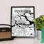 Stockholm City Map - No Frame Print-39393490