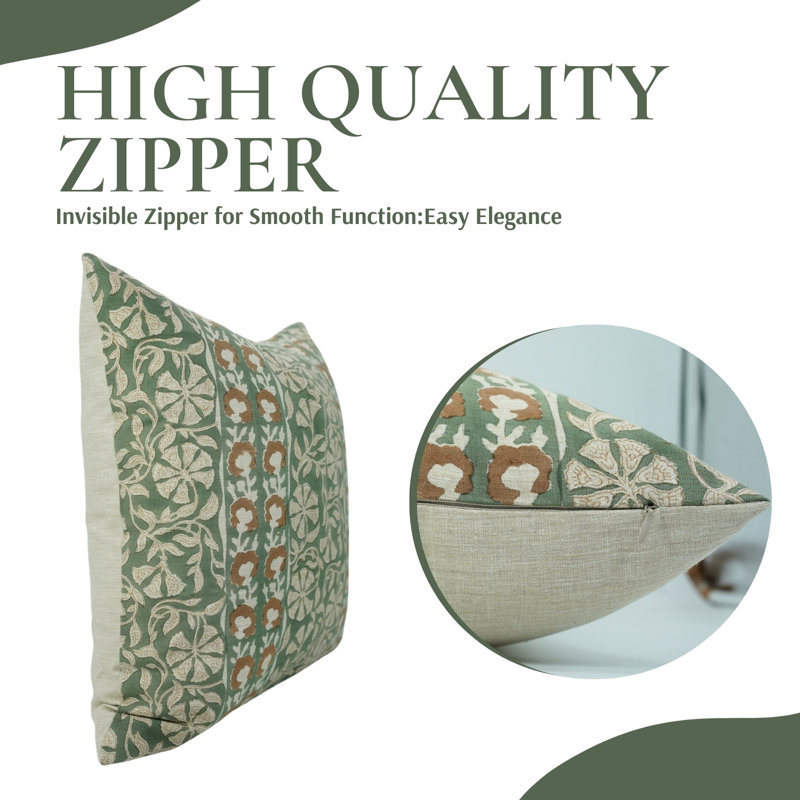 Housse de coussin Fabcline Farmhouse, Carrée, H 26 po x l 26 po