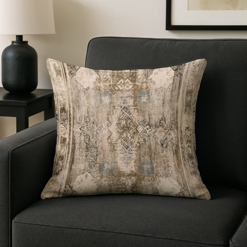 Classic Revival Indoor And Outdoor Throw Pillow, Square 18"