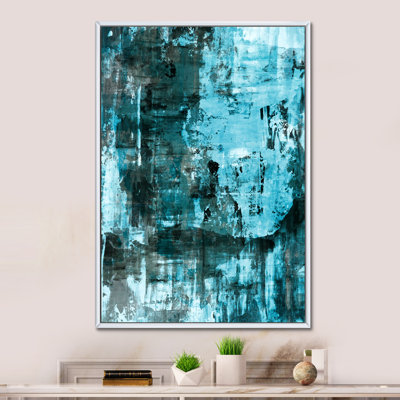Art abstrait bleu, art abstrait bleu