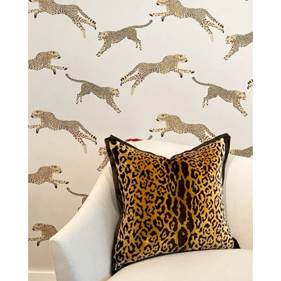 Wild Glamour Silk Throw Pillow