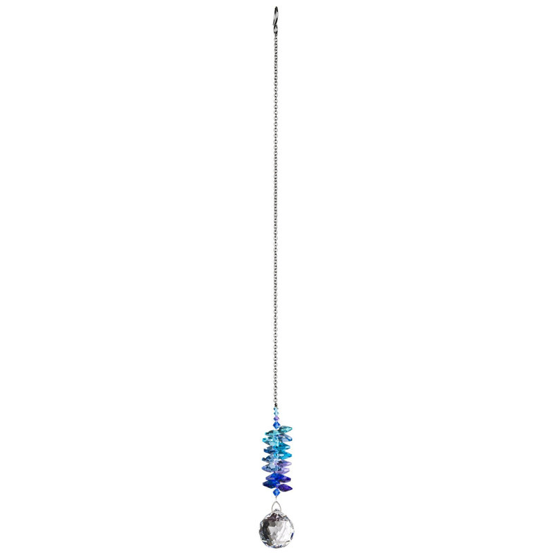 Boule de cristal cascade de glace, 4.5" H x 2" W x 2" D, Clair de lune