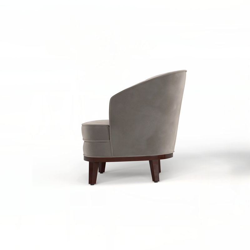 Fauteuil d'appoint rembourré Ava, gris, Grey