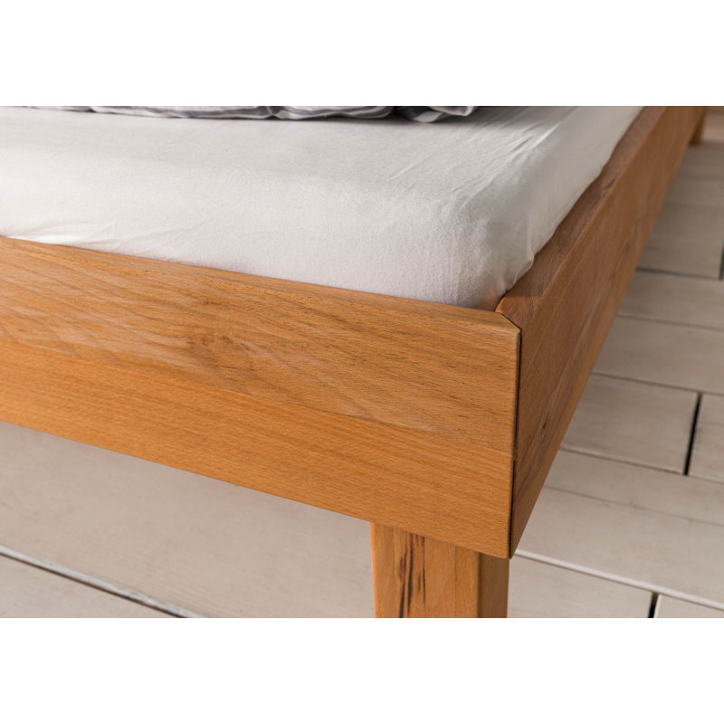 Tomme Solid Wood Bed, 185cm W x 205cm L