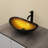21-1/2 in. Glass Oval Vessel Bathroom Basin Sink with Pop-up Drain