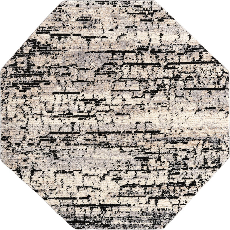 Tucson Abstract Indoor Rug, Octagon 7' x 7'