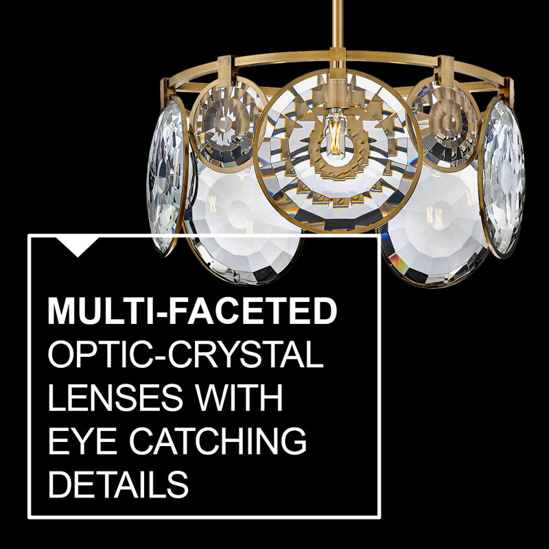 Nala 5 - Light  Convertible Pendant, Heritage Brass