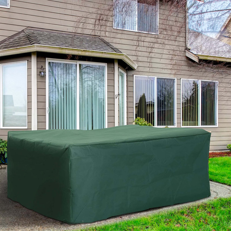 Ceceilia Outdoor Patio Dining Set Cover, Green