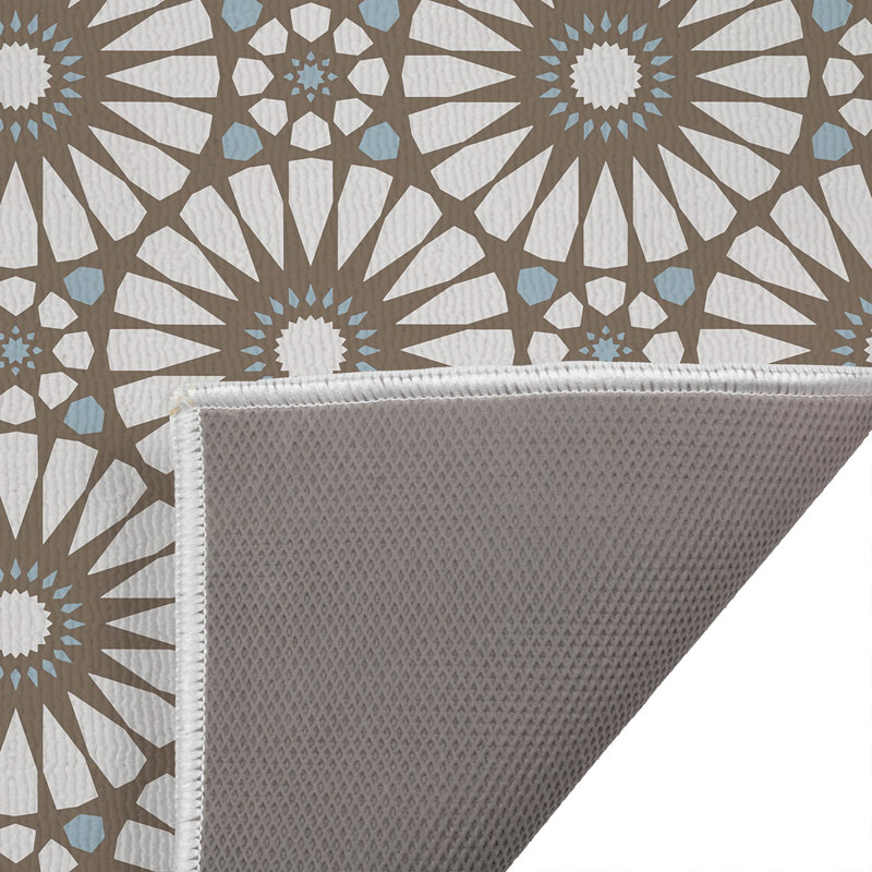 Sylvia Non-Skid Bath Mat, Single - 24" L x 17" W, Brown