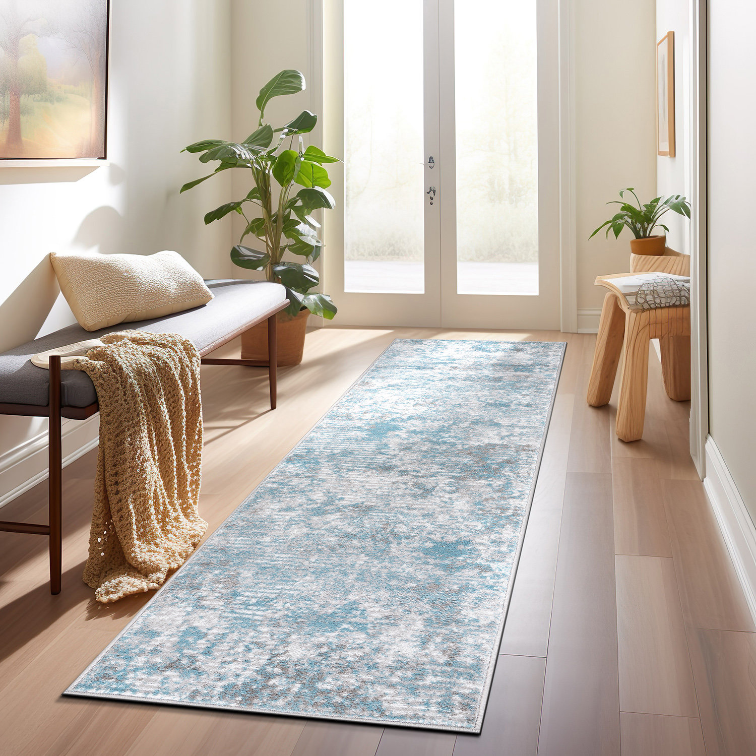 Trent Austin Design® Milroy Abstract Machine Woven Polypropylene Area ...