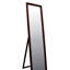 Miroir sur pied de 55 po de hauteur, finition noyer, finition rectangulaire
