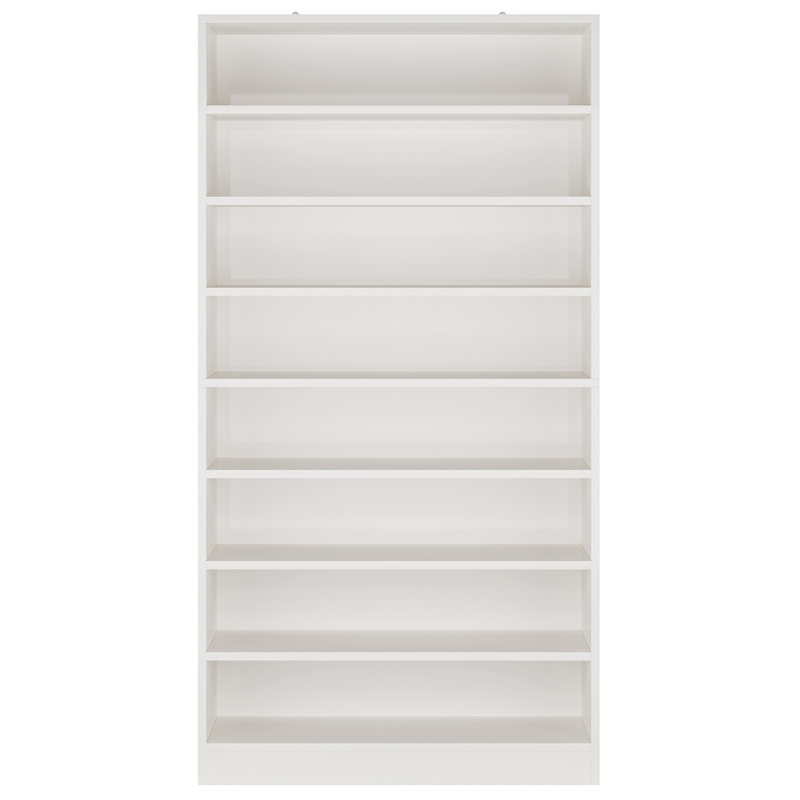 31.49" Width White Shoe Cabinet, White