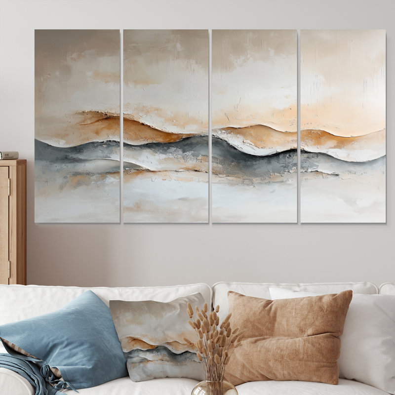 Norihiro - art mural minimaliste - art mural moderne, 4, H 28 po x l 48 po