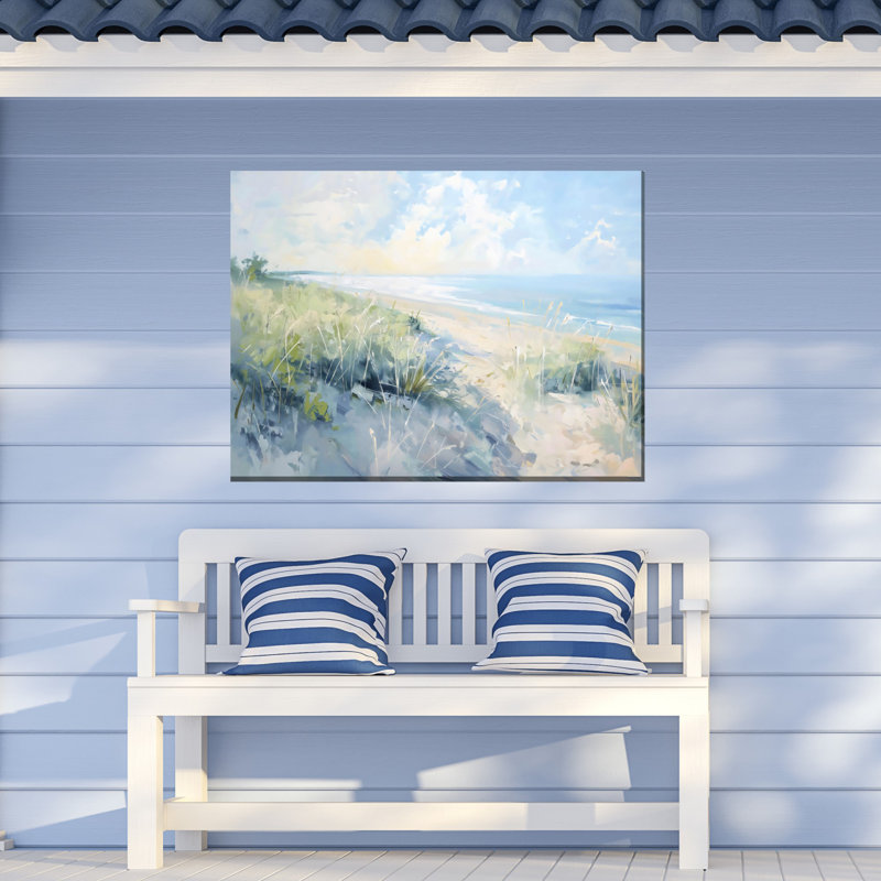 Art sur toile, mer et sable