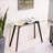 Diano 43.3" Narrow Console Table with Solid Wood Legs and Tempered Glass Top Desk-441693468