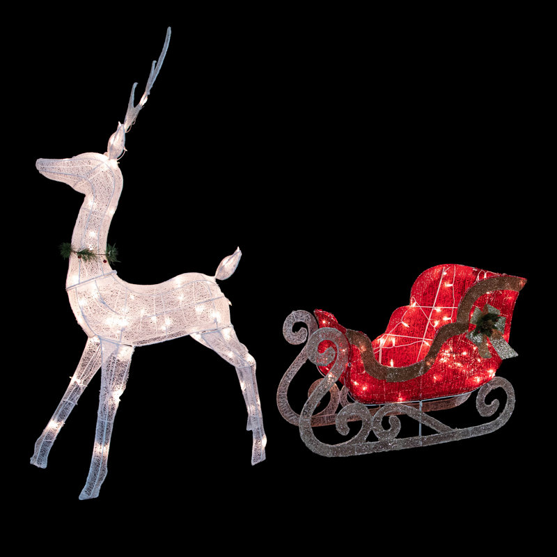 Figurine de renne éclairée