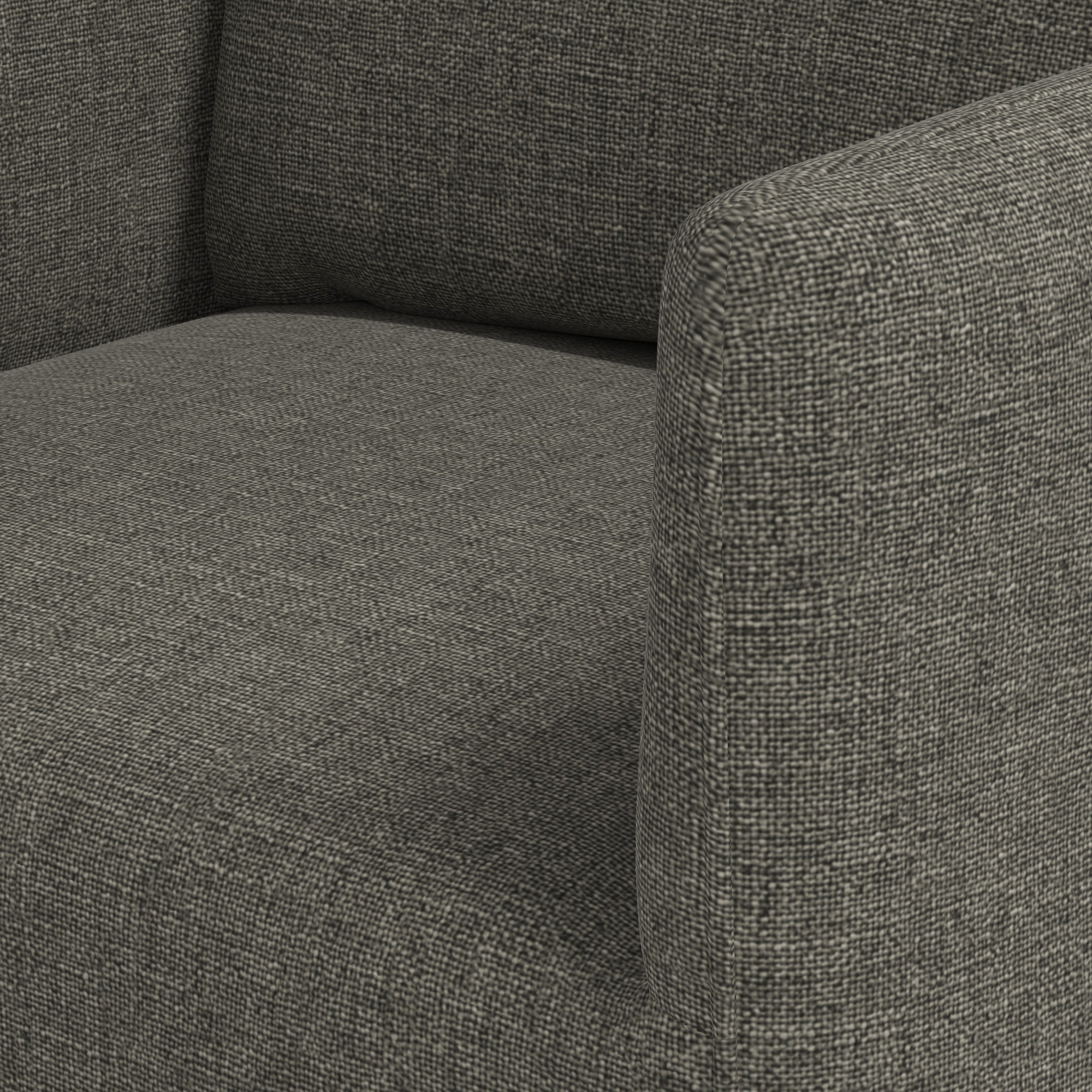 Stoffer Home x Cloth and Co. Lindy Dining Chair, Zuma Charcoal Textured Linen