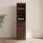 Brown Walnut Color Modular Wine Bar Cabinet Buffet Cabinet With Hutch For Dining Room