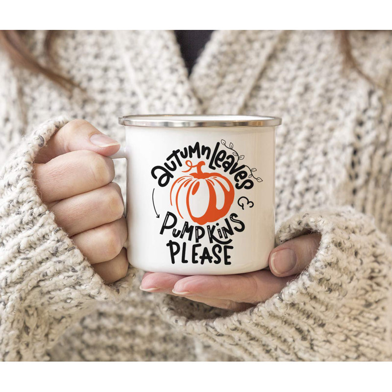 Tasse de camping Kaitlynn Leaves & Pumpkins