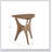 Triangle Wood Side Table