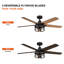 Rippy 52'' Ceiling Fan with Light Kit