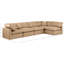 Canapé modulaire en similicuir 5 pièces Hinami-94482465