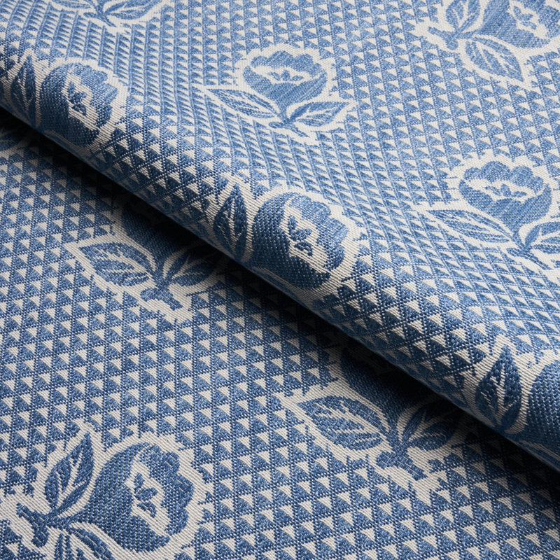 Fleurette Fabric, Denim