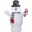 Christmas Inflatable Frosty the Snowman with Candy Cane