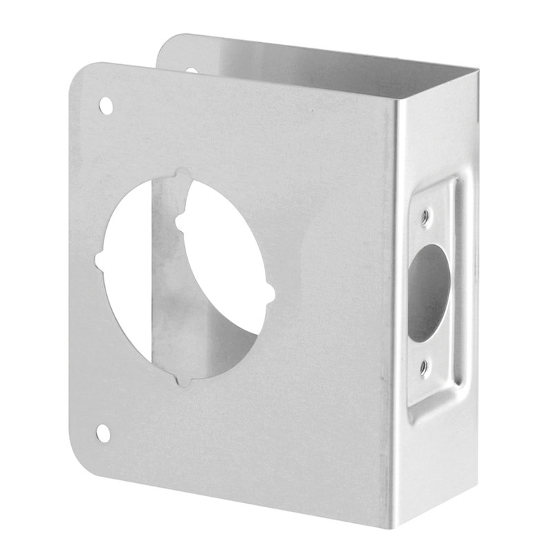Lock and Door Reinforcer, 2-1/8 in. x 2-3/8 in. x 1-3/8 in., Stainless Steel (Single Pack)