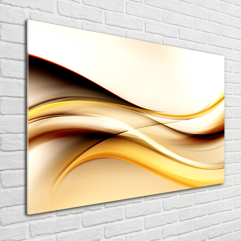 Abstract Waves - No Frame Print on Glass