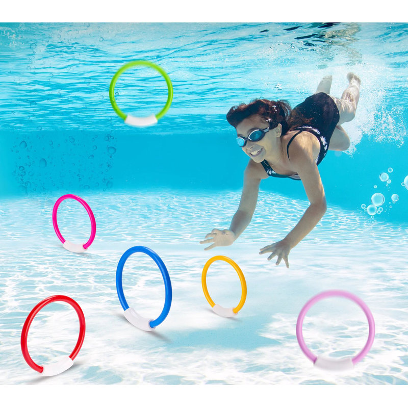 8 Pcs Dive Rings Pool Toys