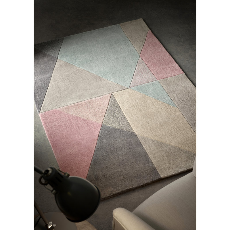 Auvillar Geometric Hand Woven Area Rug, Rectangle 80 x 150cm