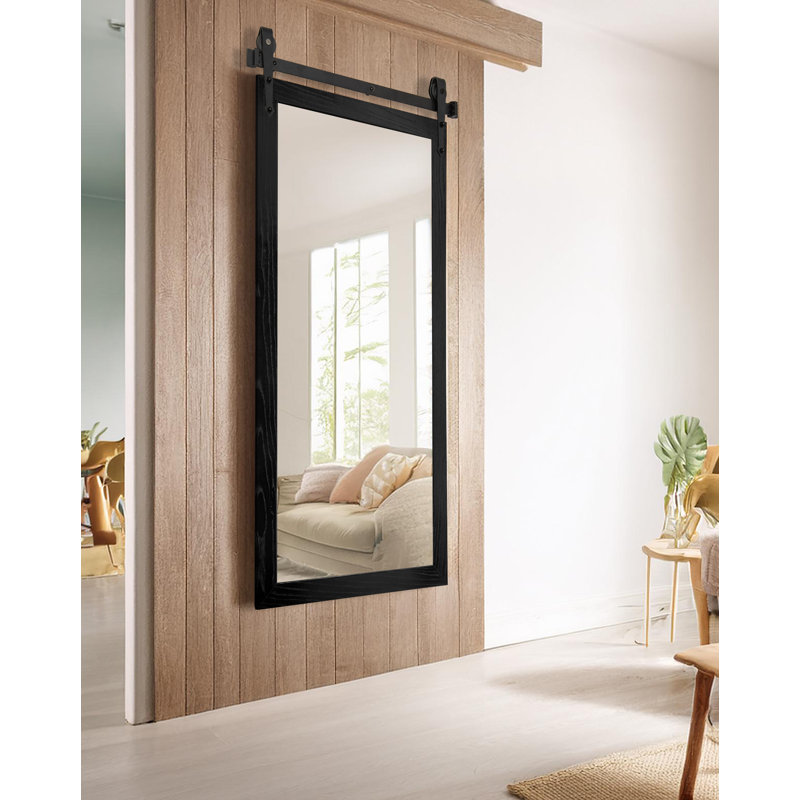 Miroir Rayne Miroirs Ozark, 64 po x 33 po, Noir, noir, noir, noir