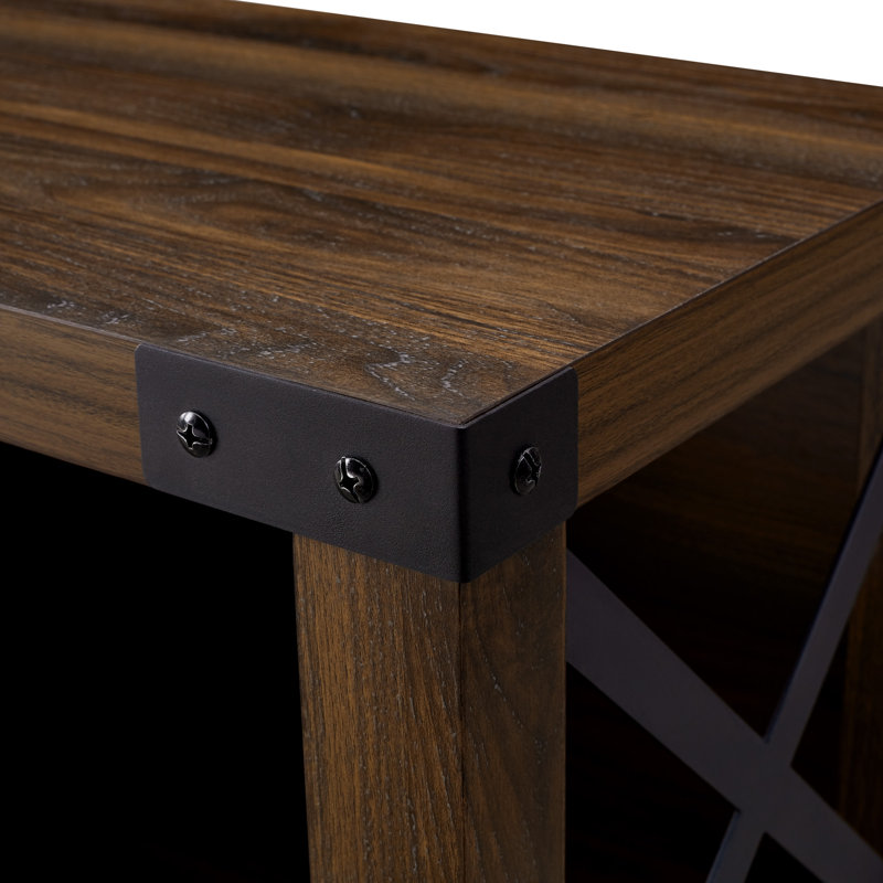 Larenda Storage Bench, Dark Walnut