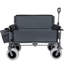 Chariot pliant 3-en-1 avec siège de banc - Protection brevetée, comprend 1 sac de glace, capacité de 500 lb, pneus de plage de 9 po x 4 po pour le camping et la plage-123018731