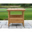 Table d'appoint rectangulaire en teck massif Everlee