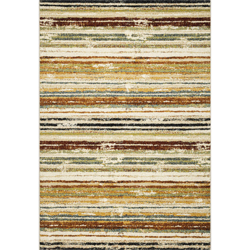 Thanh Striped Area Rug, Rectangle 80 x 150cm