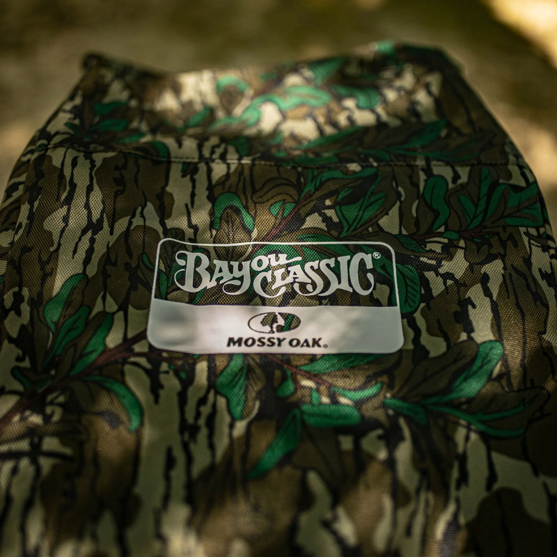 Mossy Oak Greenleaf Camouflage Outdoor Fryer Cover with Zipper Closure