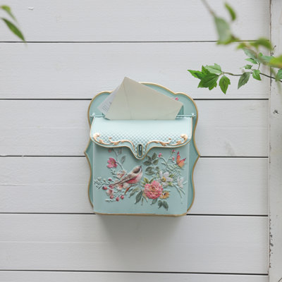 Boîte aux lettres murale rétro pour petites boîtes aux lettres d'extérieur en métal pour les appartements, le côté de la maison, le porche et l'intérieur, parfaite pour les lettres et le petit courrier