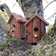 Rustic Barkwood Mounted Bird House