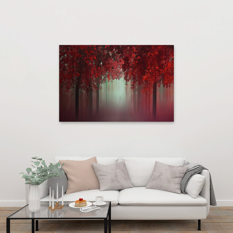 Vibrant Autumn Forest Walk Dreamy, H 40 po x l 60 po