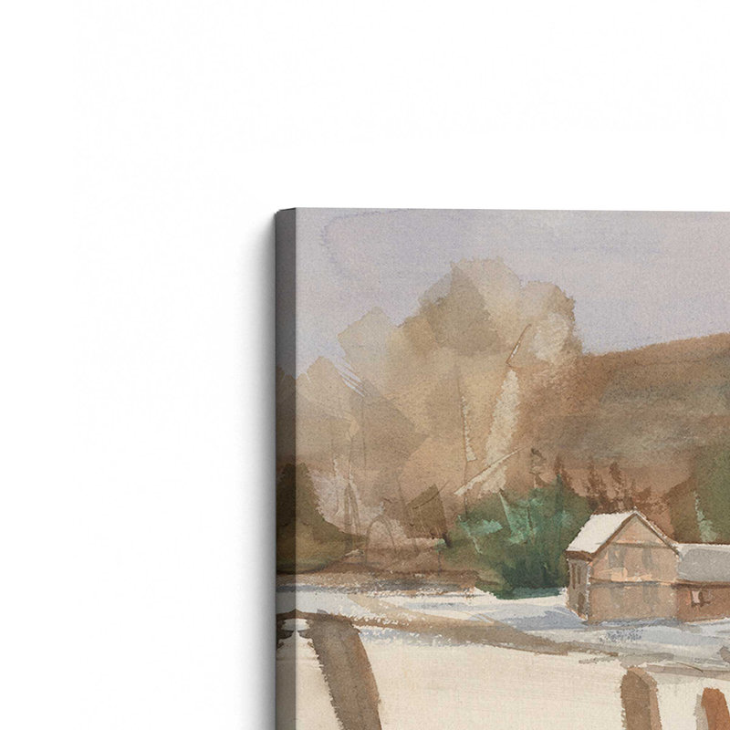 Impression sur toile, "Connection Barns" par Stephen Calcasola, H 24 po x l 32 po