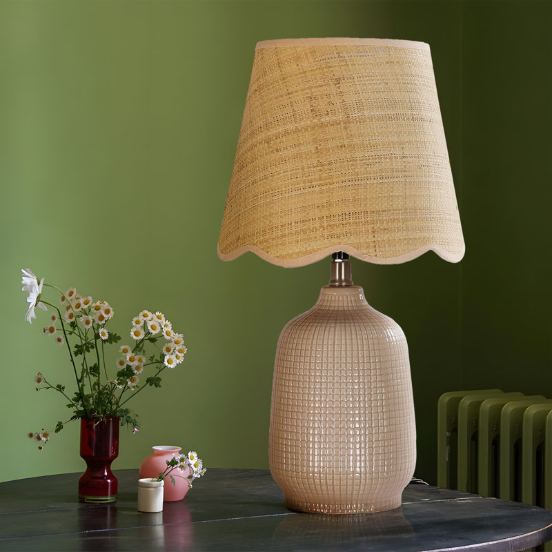 Ceramic Table Lamp, Grey