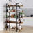 Kay Bookcase storage rack standing shelf 5-tier industrial Stable Bookshelf